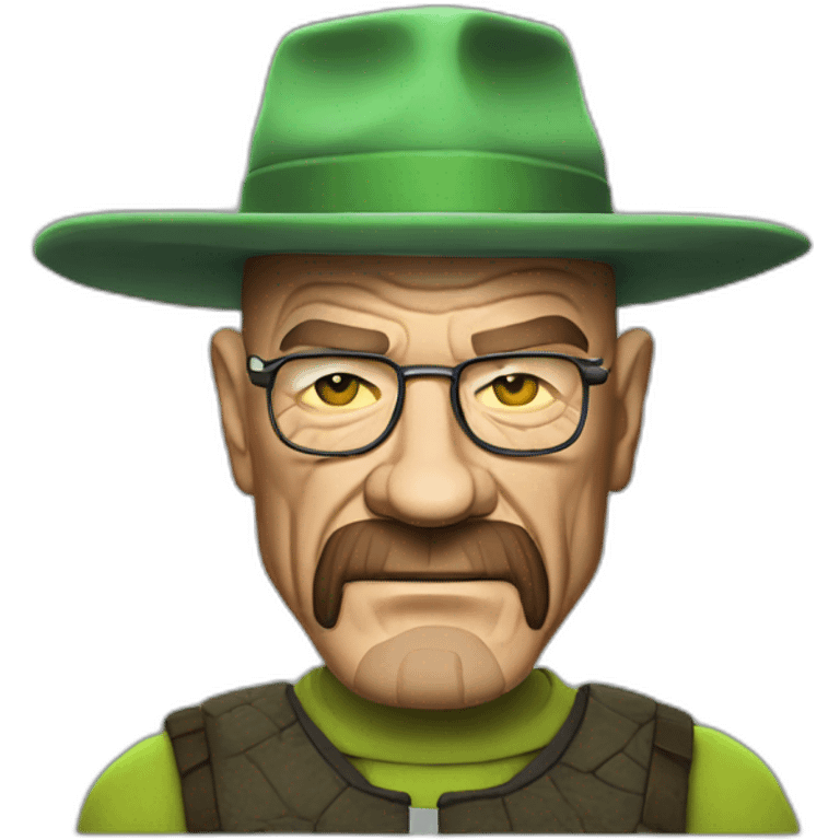 Walter white as Shrek custome emoji