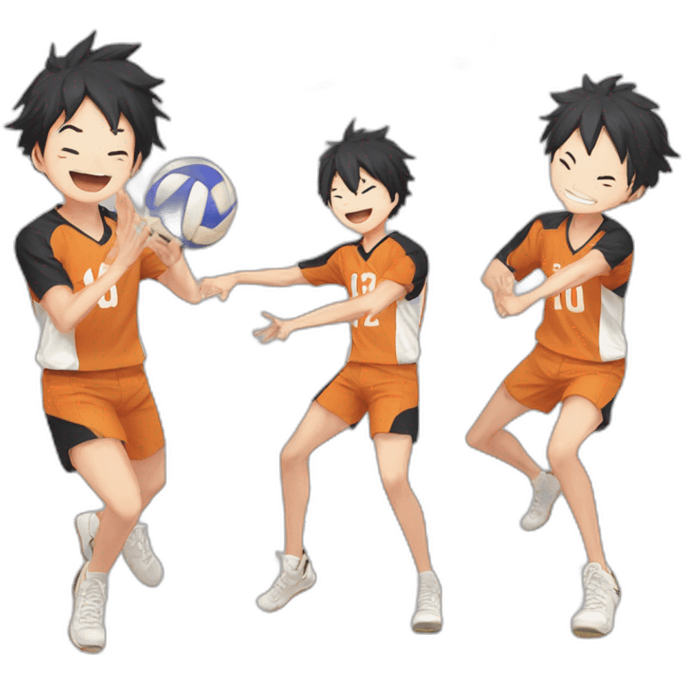 volleyball haikyuu little giant jump emoji