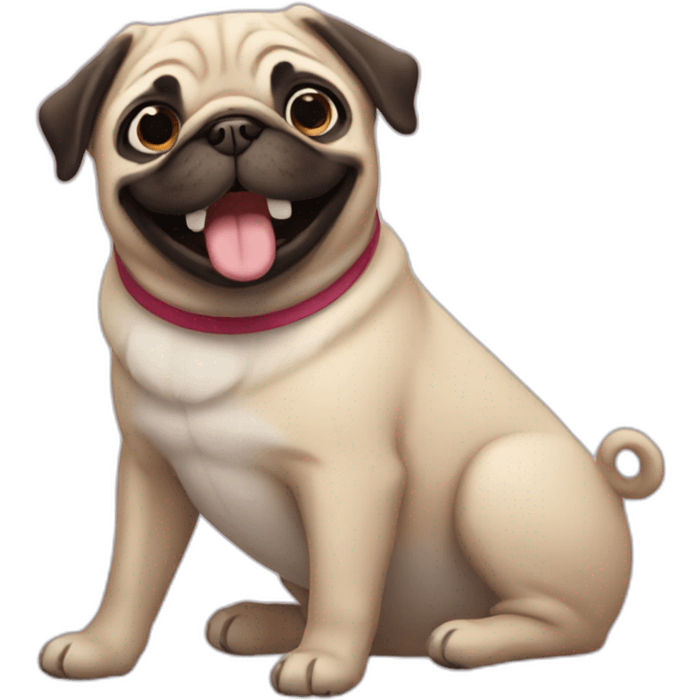 Happy Pug emoji