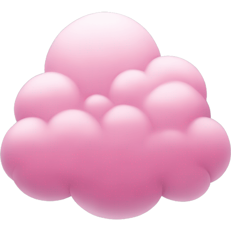 Pink cloud emoji