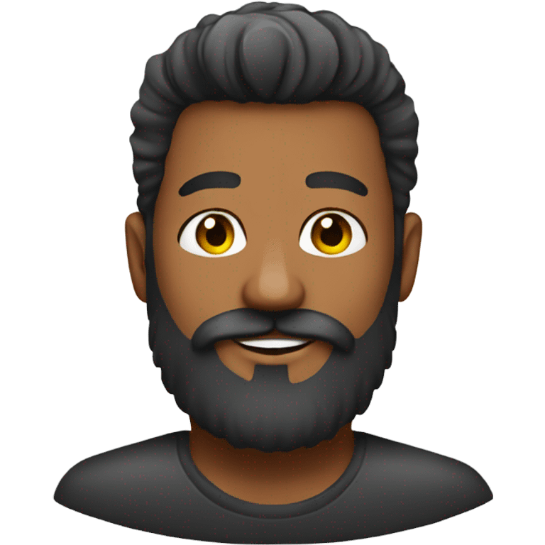 a beard male get nail polished emoji