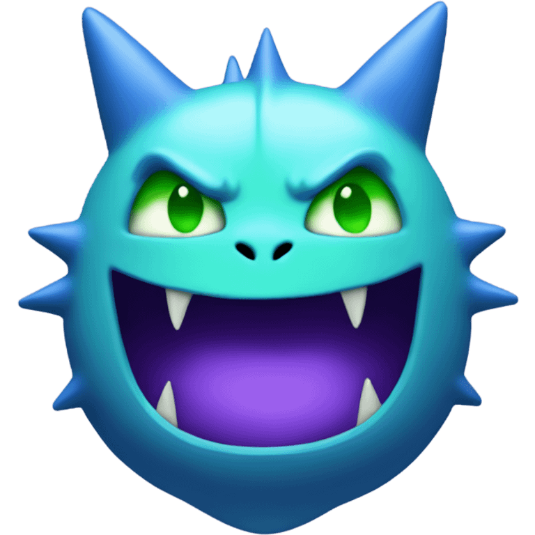 Blue and green gengar  emoji