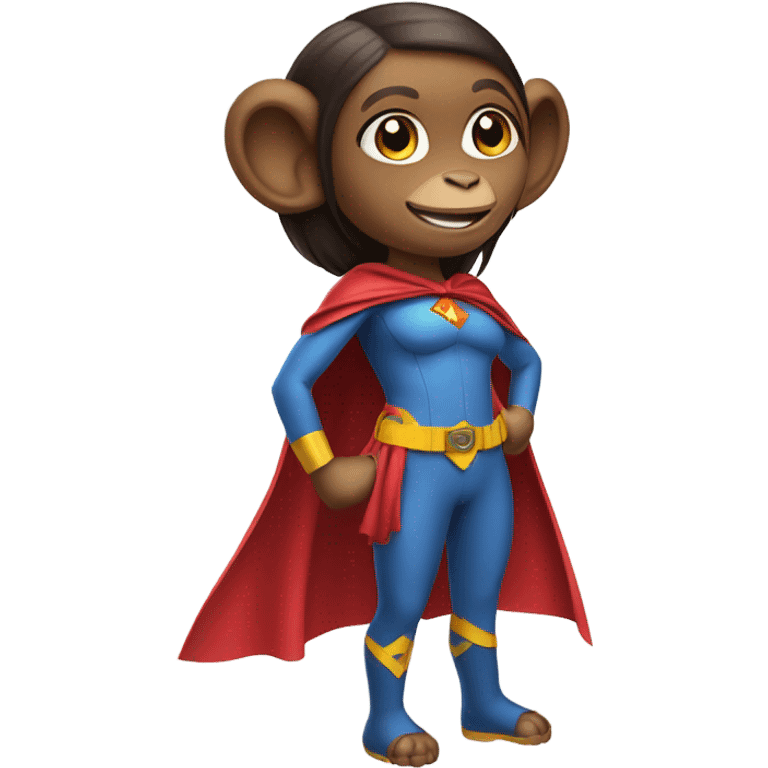 girl monkey superhero emoji