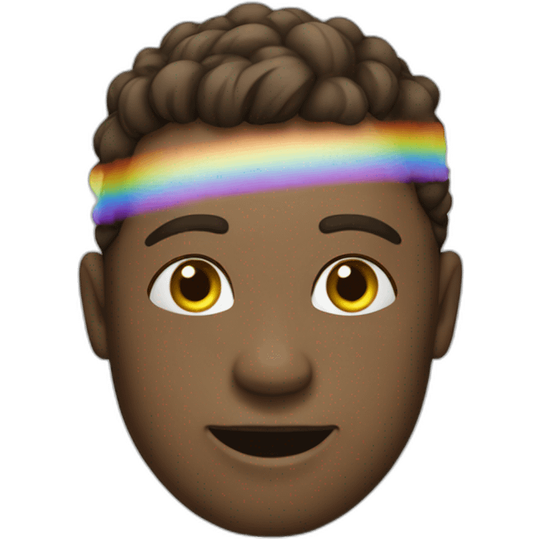 Loughing rainbow emoji