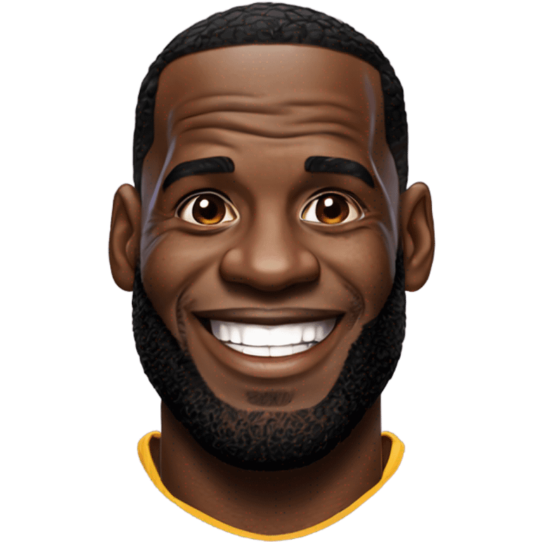 Lebron James smiling emoji