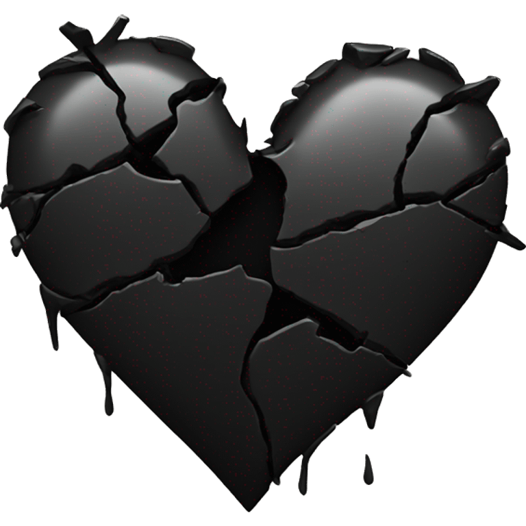 Emoji Broken black heart emoji