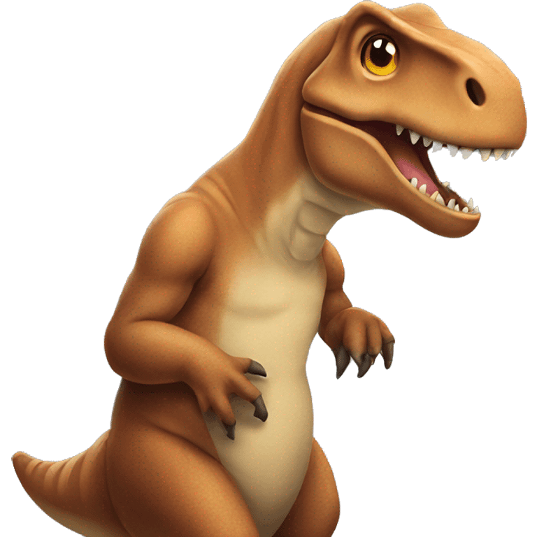 Trex hugging emoji