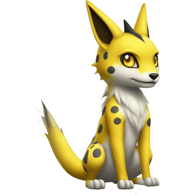 Lombax-Renamon full body with spots emoji