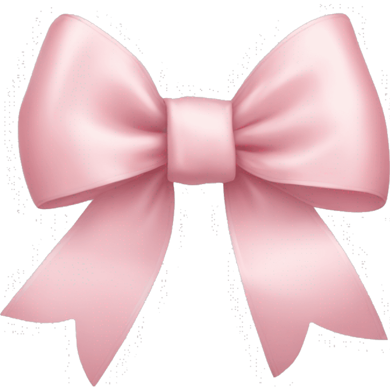 light pink ribbon bow emoji