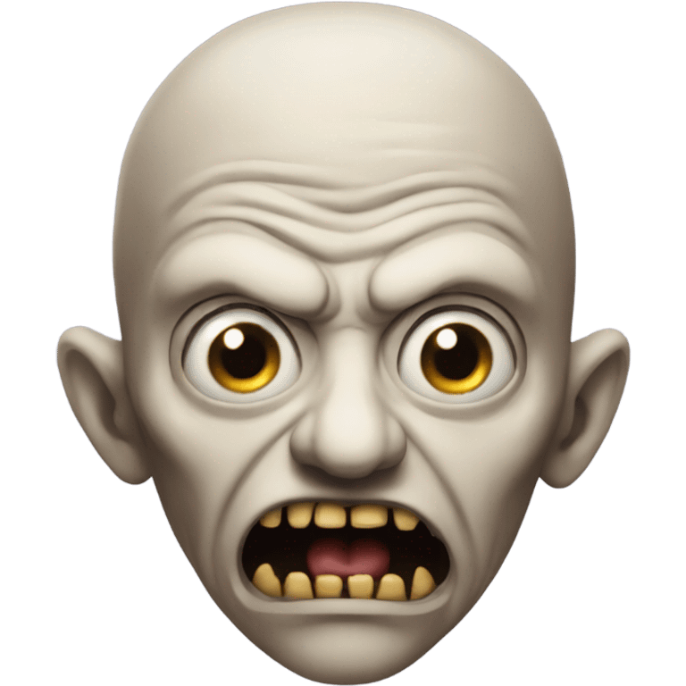 The creature scary and frighteningly ugly emoji