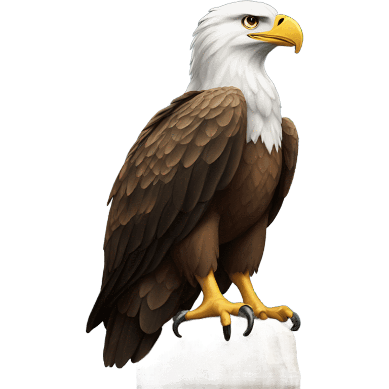 Eagle on top of a goat emoji