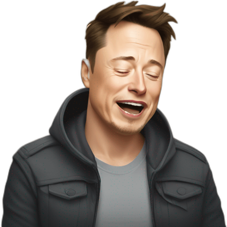 Elon Musk Crying Waterfalls emoji