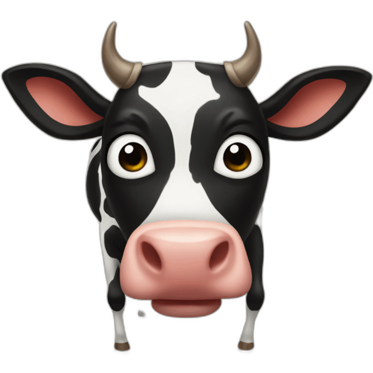 Spider-Man as a cow emoji