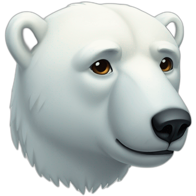 Sad polar bear emoji