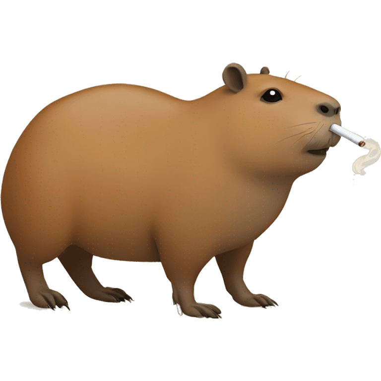 capybara smoking a cigarette  emoji