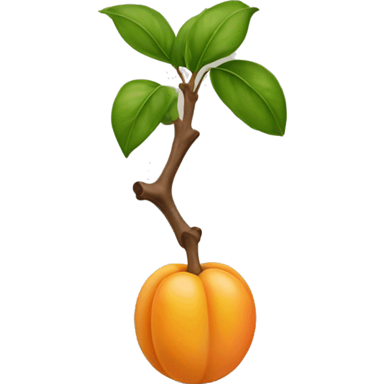 A single Apricot emoji