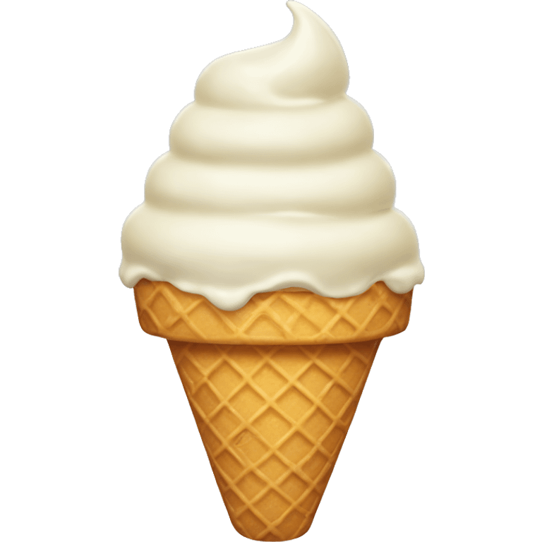 Vanilla ice cream cone emoji