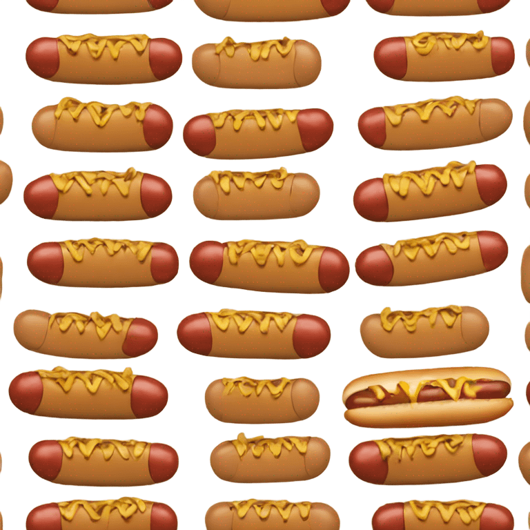 A hotdog with a potato emoji