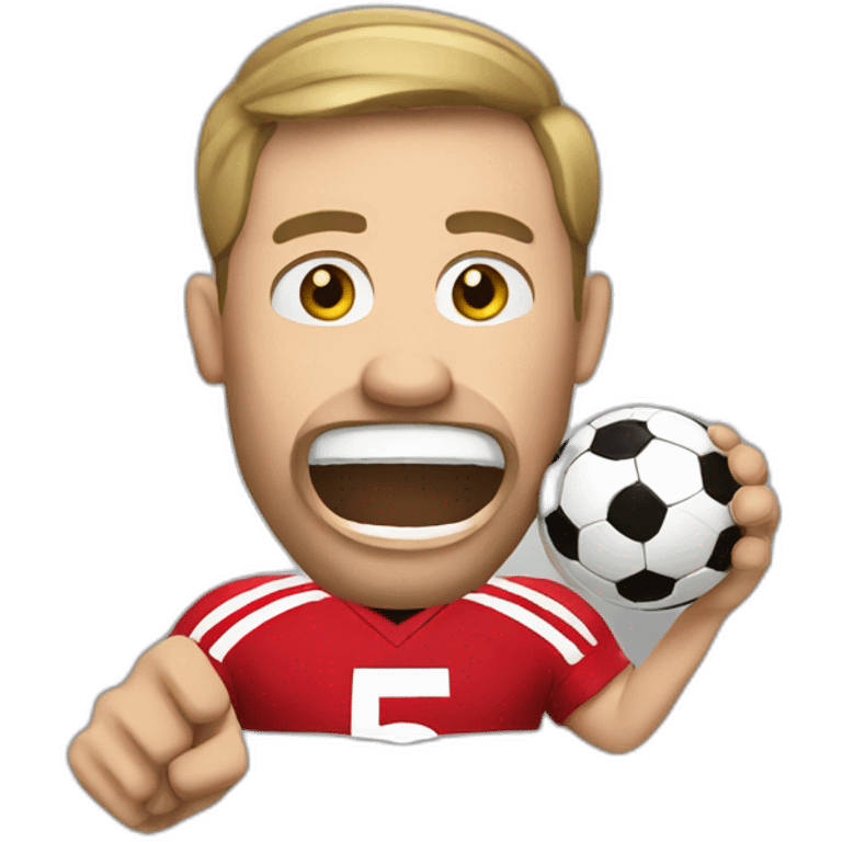 Football United fan being ripped off emoji