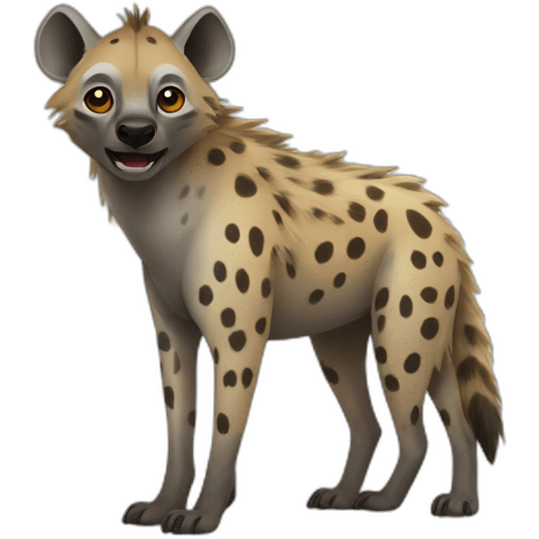 Spotted Hyena standing emoji