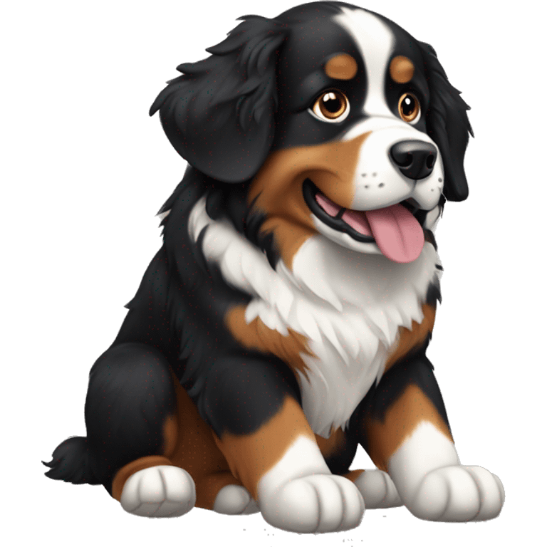 Mountain bernese dog emoji