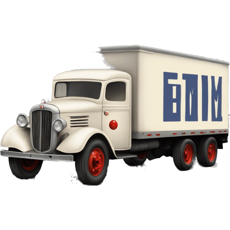 Very large 1934 moving truck emoji