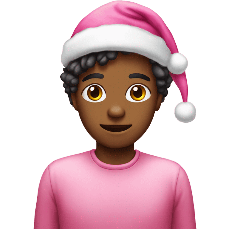 Pink chrismas emoji