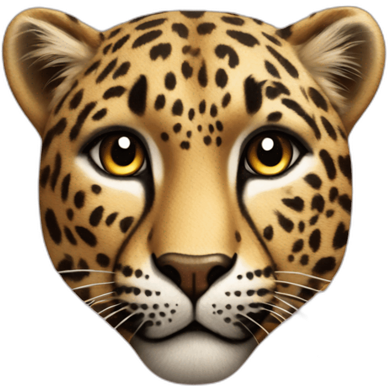 pin-up leopard emoji