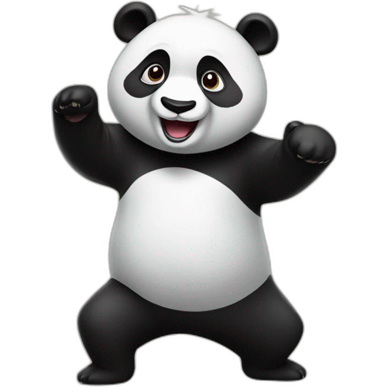 Panda dancing emoji