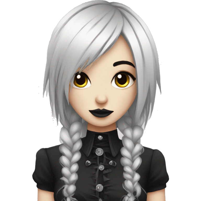 Cute Gothic Emo Punk Lady emoji