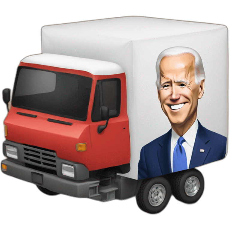 Biden with truck emoji