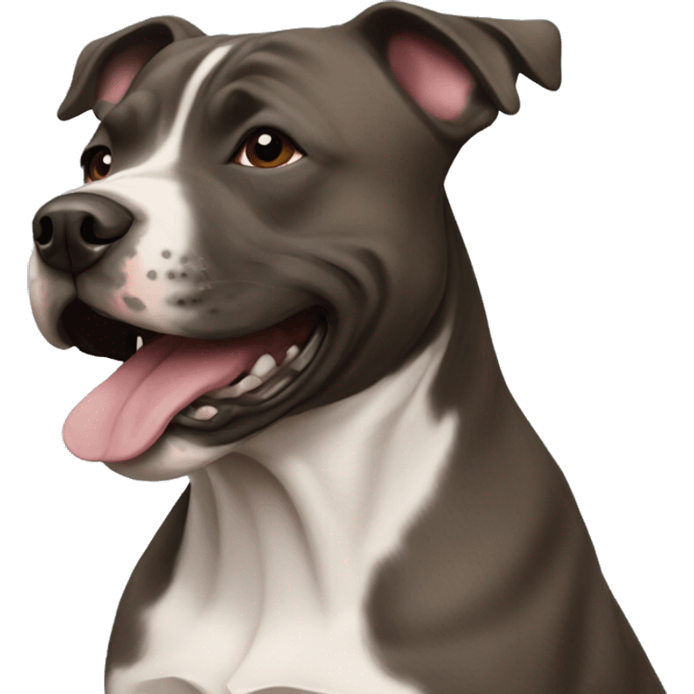 a staffy dog  emoji