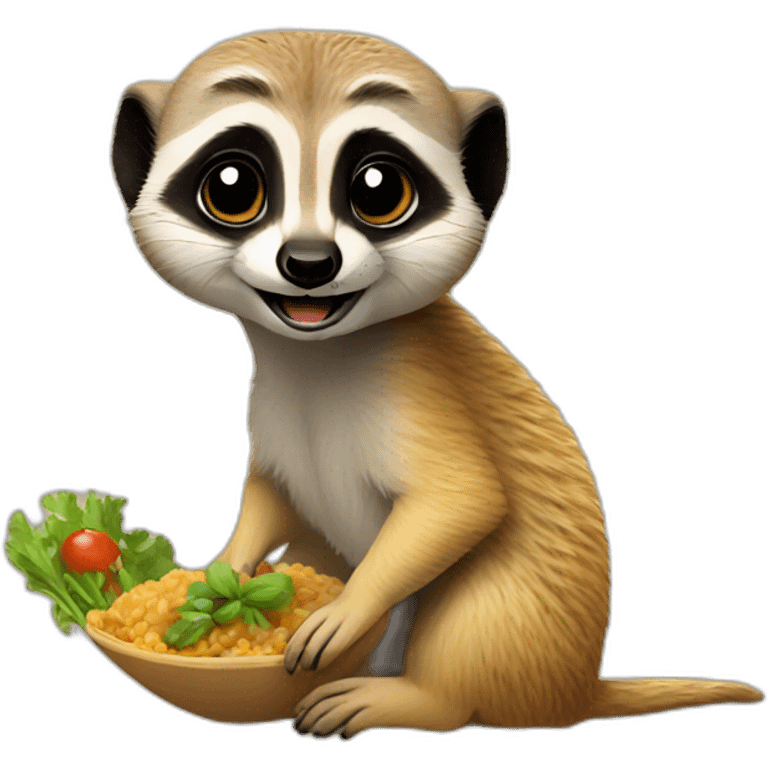 meerkat eat emoji