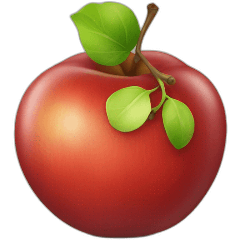 Pomme rouge et vert emoji