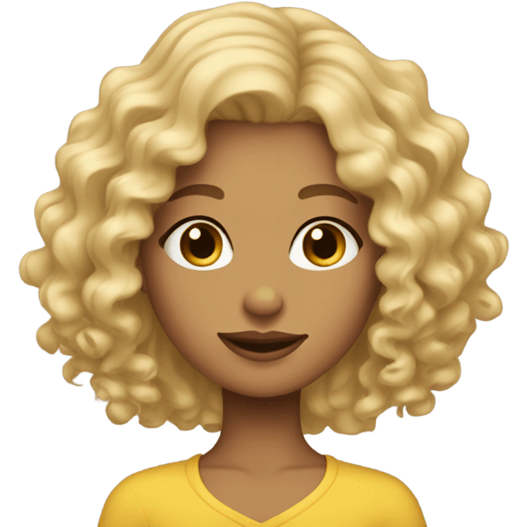 blondie girl curl emoji