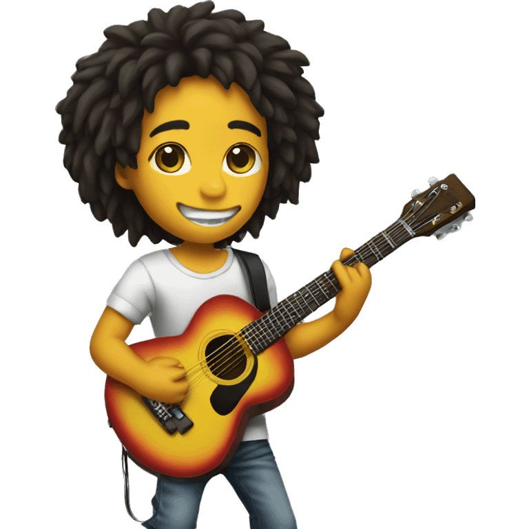 body Bob marley kid with guitar emoji