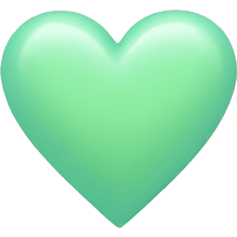 pastel green heart  emoji