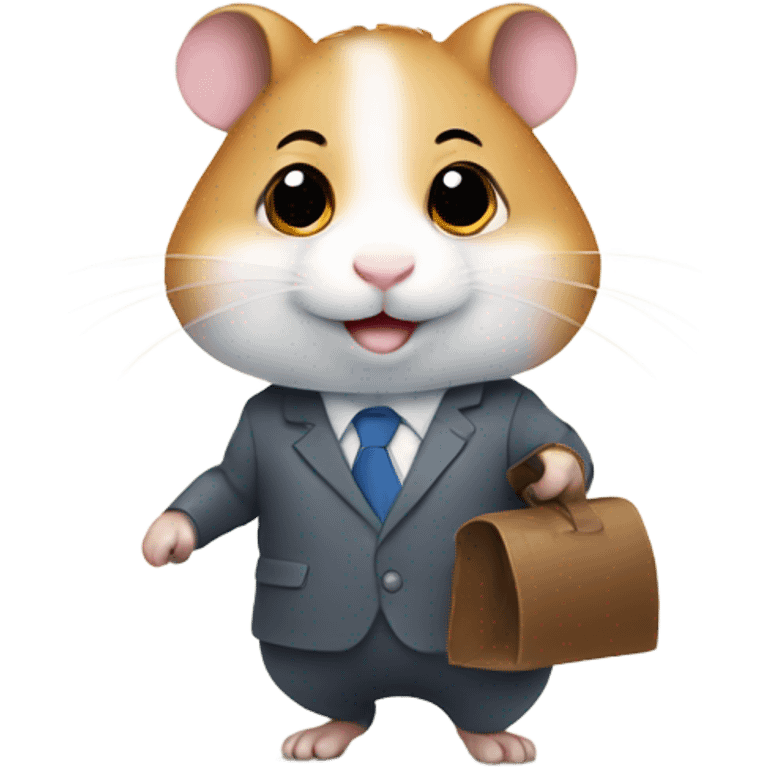 hamster going to work emoji