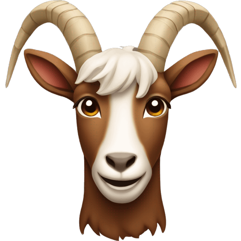 Yule brown goat emoji