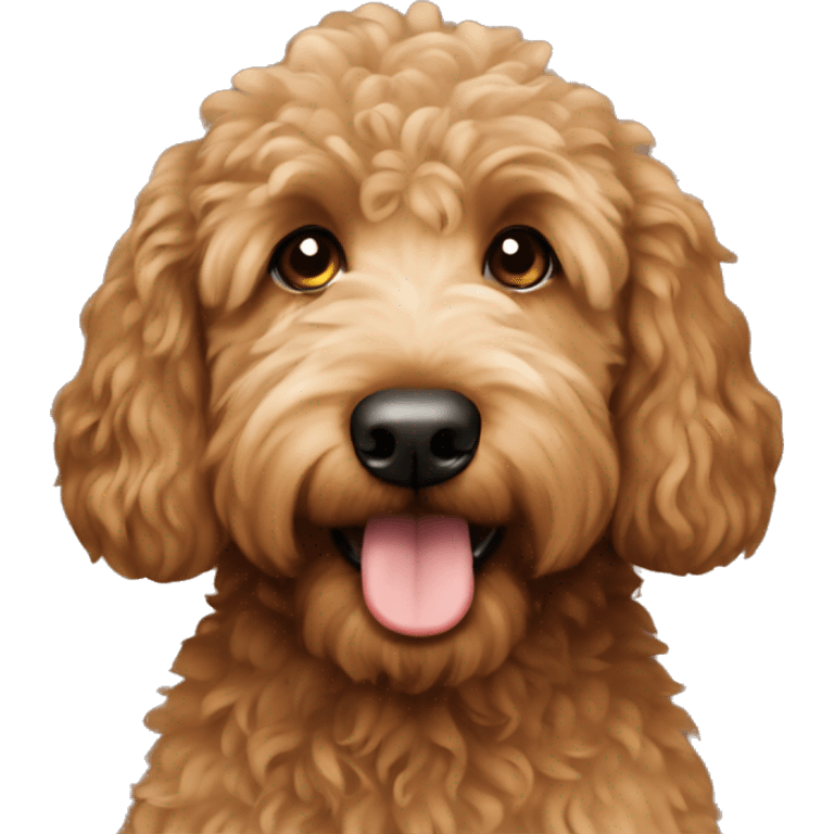  brown golden doodle emoji