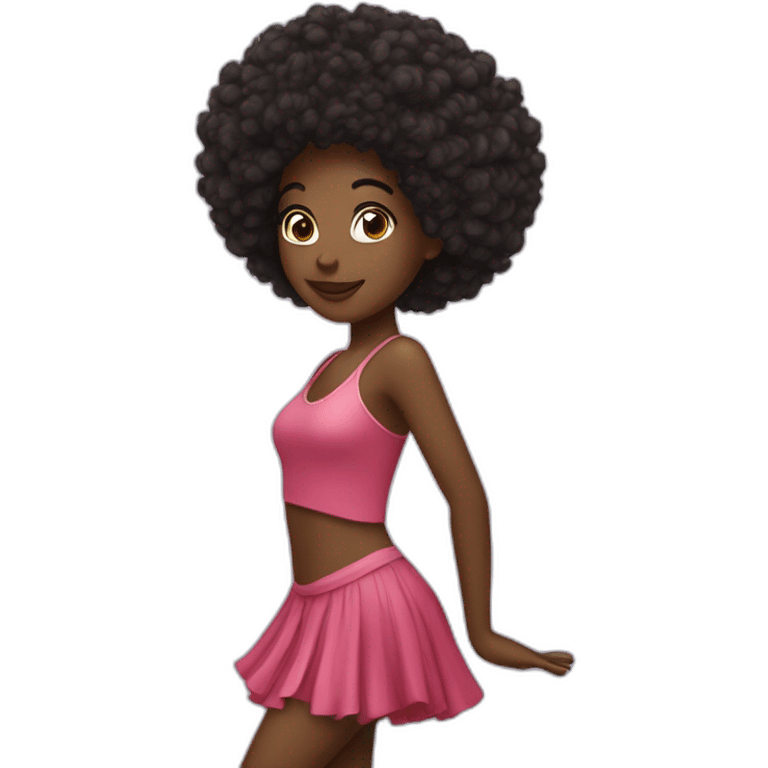 Danseuse afro emoji