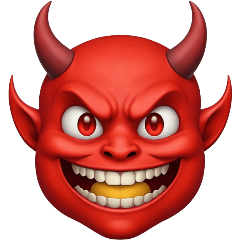 devil with evil smile emoji