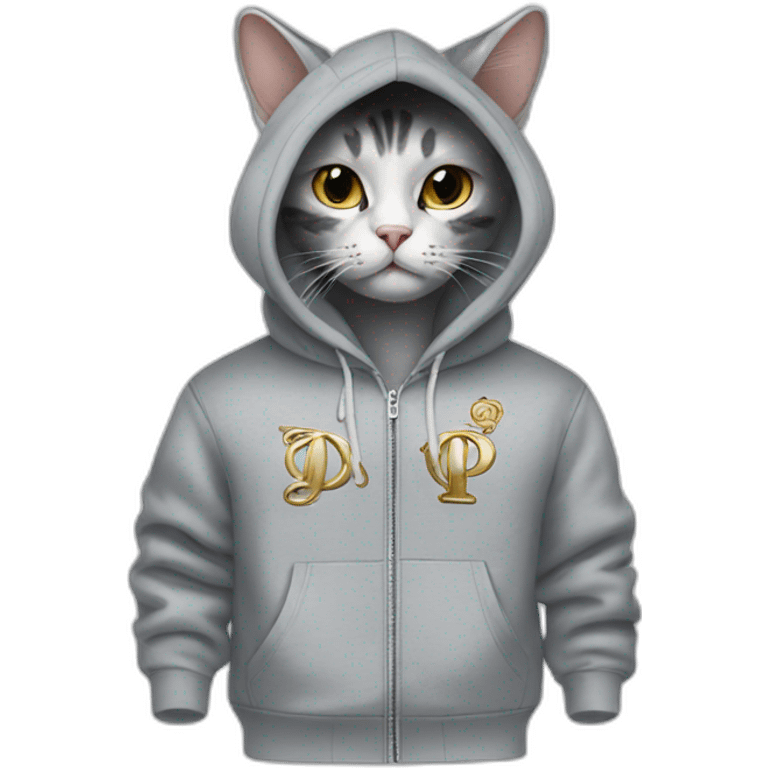 dior fashion hoodie cat emoji