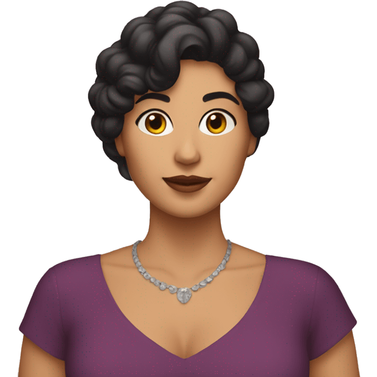 Mujer morena emoji