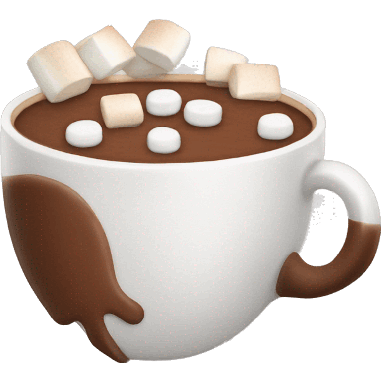 Hot chocolate with marshmallows in it emoji