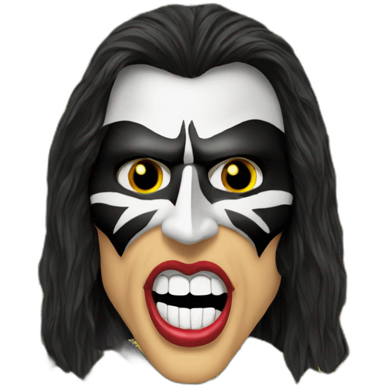 gene simmons kiss mask emoji