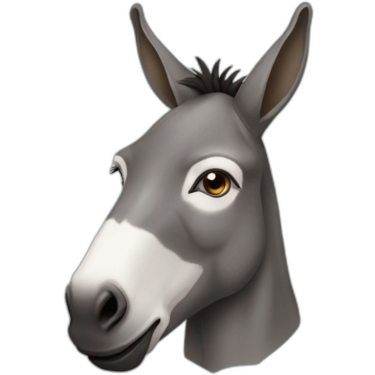 donkey with nigerian look emoji