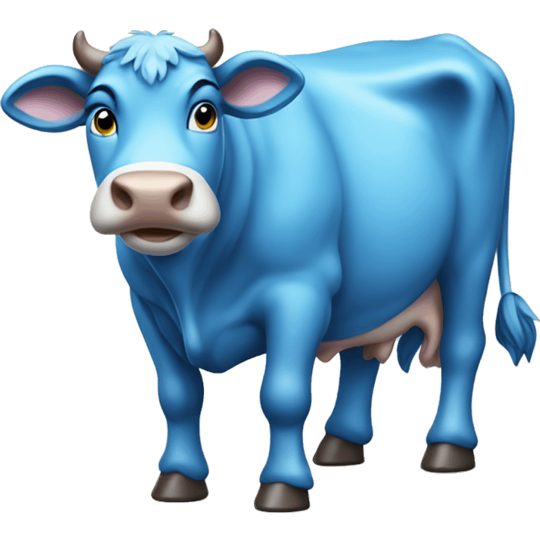 blue cow  emoji