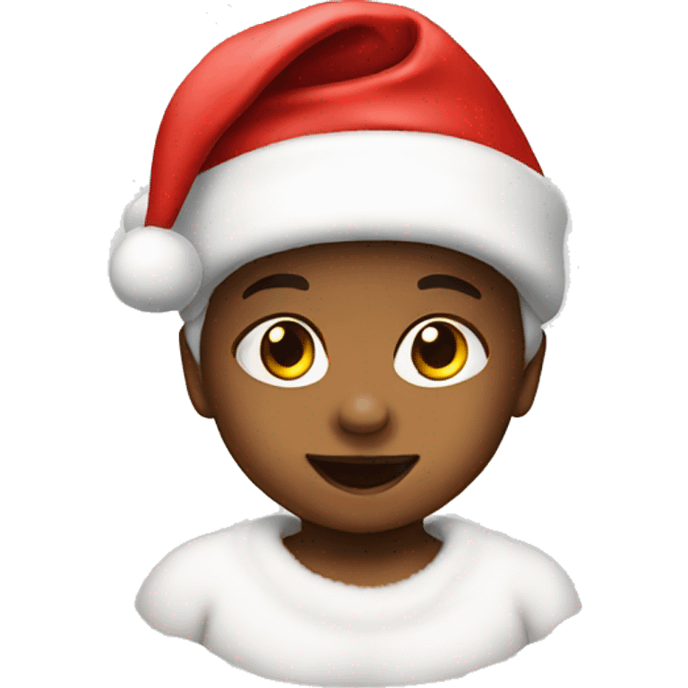 Baby with Santa hat emoji