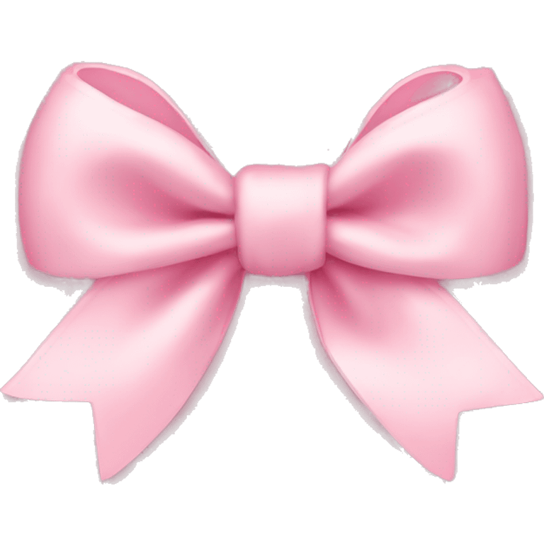 light pink bow on light pink bow emoji